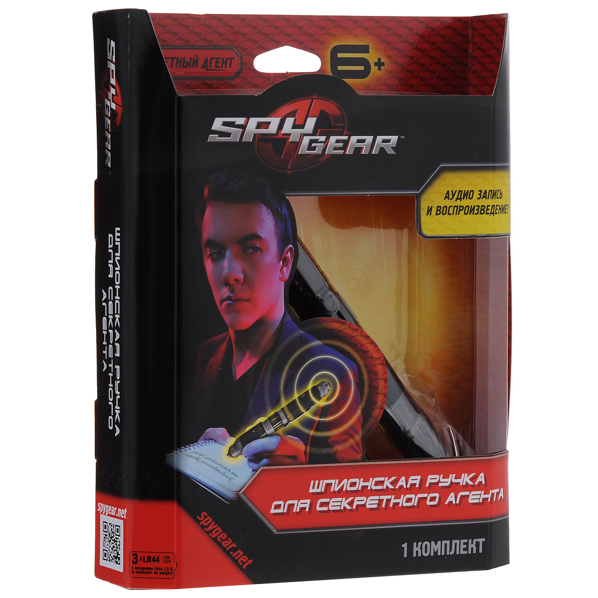 Шпионская ручка Spy Gear для секретного агента15223 (6022169) Шпионская ручка Spy Gear для секретного агента15223 (6022169)Шпионская ручка Spy Gear даст вашему ребенку возможность почувствовать себя настоящим секретным агентом. Ручка снабжена фонариком, а также функцией аудио-записи. Можно сделать запись разговора или других звуков продолжительностью в 12 секунд. Для того, чтобы воспроизвести запись, нужно нажать соответствующую кнопку и поднести ручку к уху. В комплект входят ручка, колпачок для нее и инструкция по эксплуатации на русском языке. Ваш ребенок будет в восторге от такого подарка! Необходимо докупить 3 батарейки напряжением 1,5V типа LR44 (не входят в комплект).