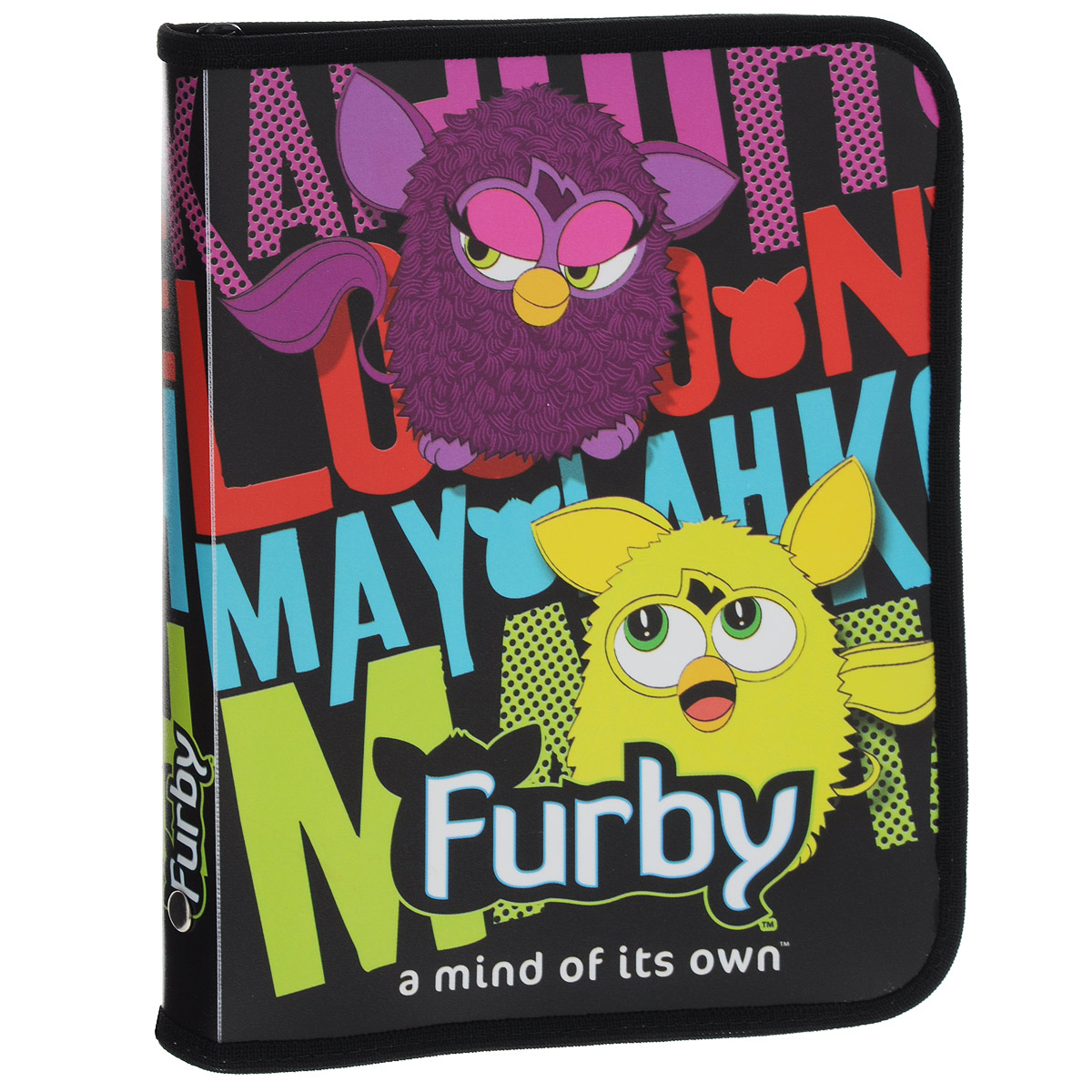 Папка для тетрадей Furby, на молнии, цвет: черный. Формат А5FBAB-US-CPBFL Папка для тетрадей Furby, на молнии, цвет: черный. Формат А5FBAB-US-CPBFLПапка Furby - это удобный и функциональный инструмент, который идеально подойдет для хранения различных бумаг формата А5, а также школьных тетрадей и письменных принадлежностей. Папка оформлена красочными изображениями Фёрби - знаменитых интерактивных игрушек. Папка изготовлена из прочного пластика и надежно закрывается на застежку-молнию. Папка практична в использовании и надежно сохранит ваши бумаги и сбережет их от повреждений, пыли и влаги.