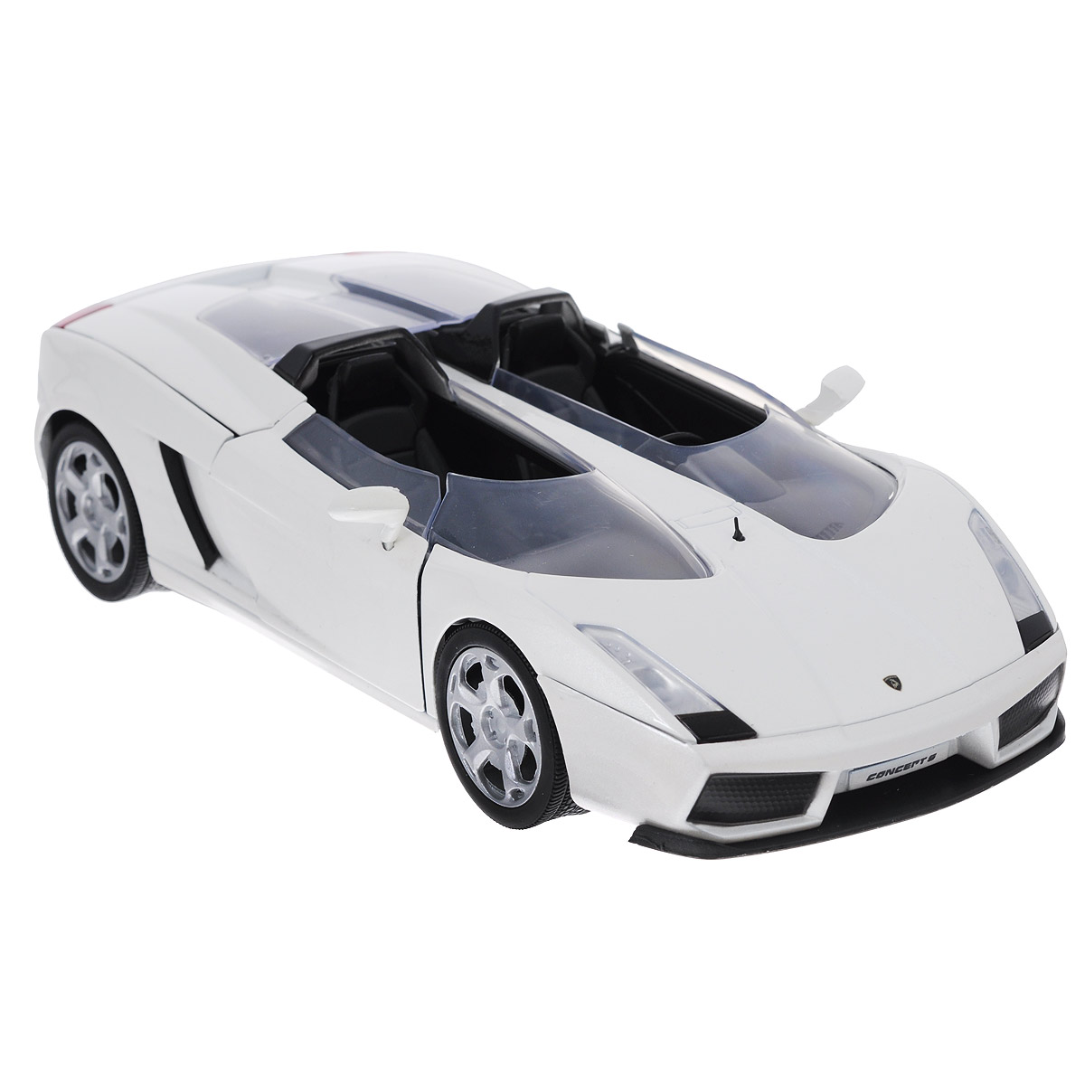 MotorMax Модель автомобиля Lamborghini Concept S73365 MotorMax Модель автомобиля Lamborghini Concept S73365Коллекционная модель автомобиля MotorMax Lamborghini Concept S для тех, кто любит роскошь и высокие скорости. Эта необыкновенная машина, будто бы явившаяся из фантастических фильмов, была создана итальянским автоконцерном на базе знаменитого Lamborghini Gallardo. Концепт-кар Lamborghini Concept S – совокупность по-настоящему необыкновенных решений. Чего стоит только полный отказ от лобового стекла! Вместо него у суперавто – два щитка, регулирующие поток воздуха таким образом, чтобы он оказывался поверх голов водителя и пассажира. Эти и другие особенности концепт-кара с высочайшей точностью воспроизведены в масштабной модели от MOTORMAX. Вы можете открыть двери, багажник, капот, рассмотреть все интересующее вас детали в подробностях, оценив великолепное качество игрушки. Машинка будет долго служить своему хозяину благодаря прочному цельнометаллическому корпусу, отлитому по технологии die cast. Кроме металла, в отделке использованы пластик для многих элементов...