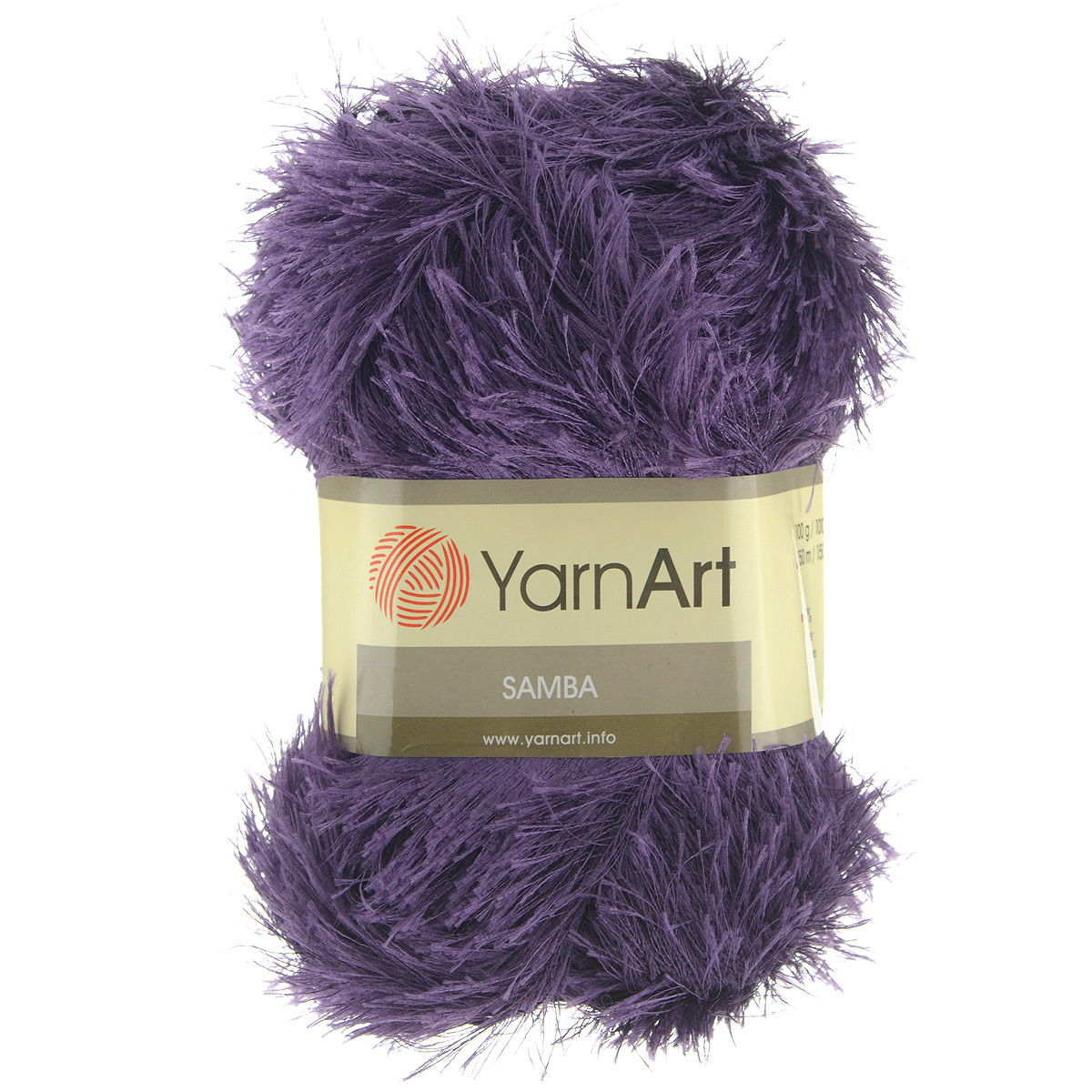Пряжа для вязания YarnArt Samba, цвет: фиолетовый (28), 150 м, 100 г, 5 шт372009_28 Пряжа для вязания YarnArt Samba, цвет: фиолетовый (28), 150 м, 100 г, 5 шт372009_28Пряжа Samba представляет собой яркий пример отделочной нити, с помощью которой можно придать оригинальность и красоту каждому изделию. Нить удобна тем, что подлежит работе и крючком, и спицами. Также можно использовать в одном изделии как одну пряжу Samba, так и комбинировать с ней разные виды нити. То есть, если вязать пряжей Samba, получается просто пушистое полотно, не сохраняющее тепло, обладающее исключительно объемным видом. Если же вязать в две нити: Samba плюс акрил или шерсть, то вещь получается плотная, пушистая и теплая. Пряжа удобна тем, что не требует особых изысков в выборе узора - пушистый ворс нитки делает привлекательным даже обыкновенную гладь. Нить Samba скрученная, средней толщины, послушна в работе, удобно скользит. . Состав: 100% полиэстер. Рекомендованные спицы №5,5, крючок №5,5.