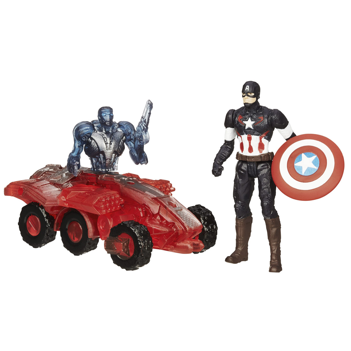 Мини-фигурка Avengers Captain America, с аксессуарамиB5768EU4_B1483 Мини-фигурка Avengers Captain America, с аксессуарамиB5768EU4_B1483Мини-фигурка Avengers Captain America непременно привлечет внимание вашего ребенка и не позволит ему скучать. Фигурка выполнена в виде супергероя Капитана Америки из команды Мстителей. В комплект также входят элементы для сборки фигурки Sub-Ultron 002. Фигурка выполнена из прочного безопасного пластика. Она в точности повторяет внешний вид героя фильма. Голова, руки и ноги фигурки подвижны, что позволяет придавать ей различные позы и открывает малышу неограниченный простор для игр. Соберите все мини-фигурки героев Marvel от Hasbro, и соедините фигурки Sub-Ultron в большого боевого робота! Небольшие размеры фигурки позволят ребенку брать ее с собой на прогулку и в гости, так что малышу не придется расставаться со своей игрушкой. Он проведет множество счастливых мгновений, играя с ней и придумывая различные истории.