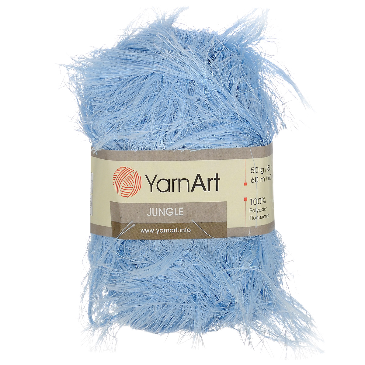 Пряжа для вязания YarnArt Jungle, цвет: голубой (04), 60 м, 50 г, 10 шт372055_04 Пряжа для вязания YarnArt Jungle, цвет: голубой (04), 60 м, 50 г, 10 шт372055_04Пряжа для вязания YarnArt Jungle изготовлена из полиэстера. Пряжа-травка предназначена для ручного вязания и идеально подходит для отделки. Готовый ворс получается равным 4 см. Рекомендованные спицы и крючок для вязания 6 мм. Комплектация: 10 мотков. Состав: 100% полиэстер.