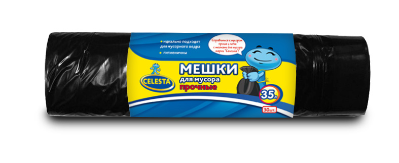 Мешки для мусора Celesta, цвет: серый, 35 л, 30 шт10935 Мешки для мусора Celesta, цвет: серый, 35 л, 30 шт10935Мешки для мусора Celesta применяются для хранения и транспортировки бытовых мусорных и продуктовых отходов. Идеально подходят для мусорного ведра, гигиеничные, прочные. Отрываются строго по линии перфорации. Комплектация: 30 шт.
