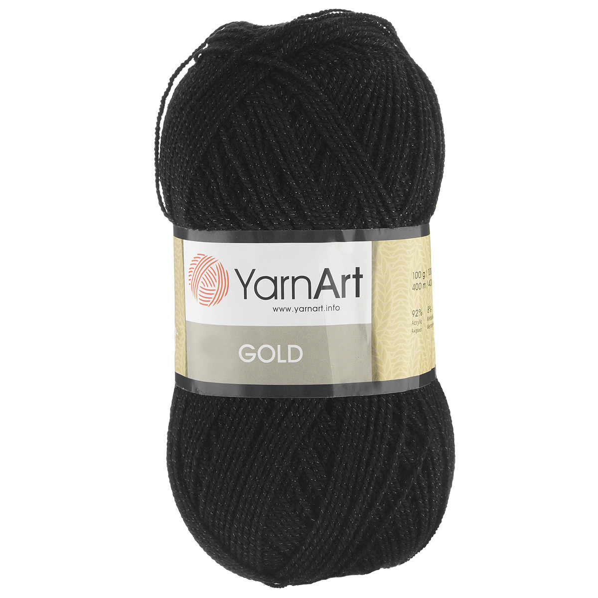 Пряжа для вязания YarnArt Gold, цвет: угольный (9038), 400 м, 100 г, 5 шт372007_9038 Пряжа для вязания YarnArt Gold, цвет: угольный (9038), 400 м, 100 г, 5 шт372007_9038Мерцающая нитка с люрексом для вязания эффектных вещей, тонкая, мягкая, нежная, приятная на ощупь. Пряжа окрашена равномерно с помощью стойких высококачественных красителей, нить плотно скручена, люрекс не выбивается в процессе вязания, петли ложатся равномерно. YarnArt Gold - декоративная пряжа с широкой цветовой палитрой, предназначенная для демисезонной одежды. Акрил защищает готовое изделие от закошлачивания, деформации после стирки и сушки. Нить гибкая и эластичная, хорошо тянется, превосходно сохраняет форму после носки. Изысканная пряжа для создания вечерних нарядов выглядит дорого и стильно. Кроме традиционного золотистого и серебристого, люрекс предлагается в тон нити - синий, зеленый, бежевый и т.д. Таким образом, блеск получается ненавязчивым, гармоничным, приятным глазу. YarnArt Gold выглядит красиво в болеро, свитерах, палантинах, шалях, шапках, шарфах, перчатках, гетрах, а также нарядных детских платьях, кофтах. Рекомендуется для вязания на спицах 2,75...