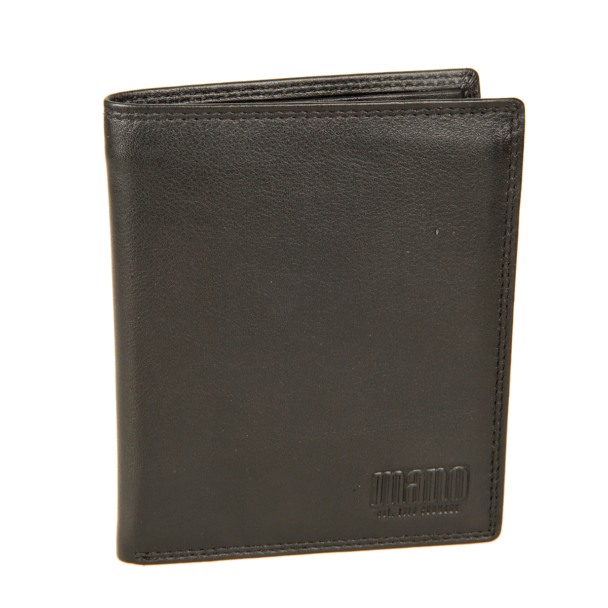 Портмоне мужское Mano, цвет: черный. 1901819018 sutura black Портмоне мужское Mano, цвет: черный. 1901819018 sutura blackСтильное мужское портмоне Mano выполнен из натуральной кожи и оформлено логотипом бренда. Внутри - два отделения для купюр, карман для мелочи с клапаном на кнопке, три потайных кармана, карман с сетчатой вставкой и десять отделений для пластиковых и визитных карт. Портмоне Mano станет яркой деталью, которая выгодно подчеркнет ваш стильный неповторимый образ. Портмоне упаковано в фирменную коробку с логотипом бренда.