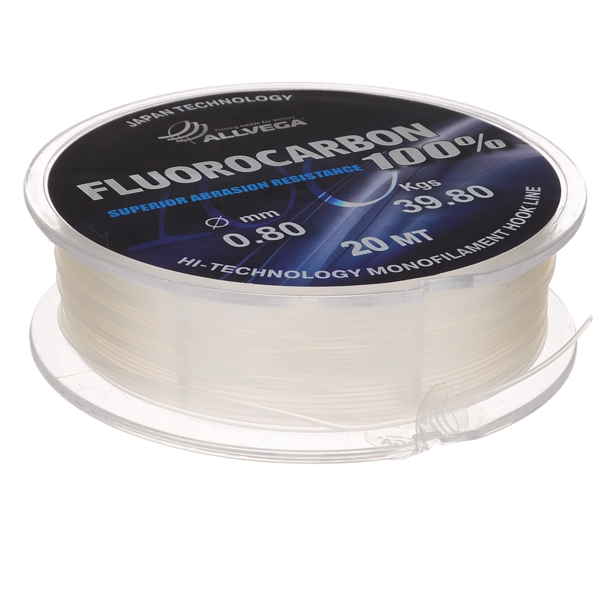 Леска Allvega FX Fluorocarbon 100%, цвет: прозрачный, 20 м, 0,8 мм, 39,8 кг51502 Леска Allvega FX Fluorocarbon 100%, цвет: прозрачный, 20 м, 0,8 мм, 39,8 кг51502Allvega FX Fluorocarbon 100% имеет коэффициент преломления света, близкий к коэффициенту преломления света воды, поэтому эта леска незаметна в воде и незаменима во многих случаях. Широко используется в качестве поводковой лески, как для мирных рыб, так и для хищников. Кроме прозрачности, так же обладает высокой устойчивостью к внешним механическим воздействиям, таким как камни, песок, ракушечник, зубы хищников. Обладает малой растяжимостью, что позволяет более четко определять поклевку и просекать рыбу.