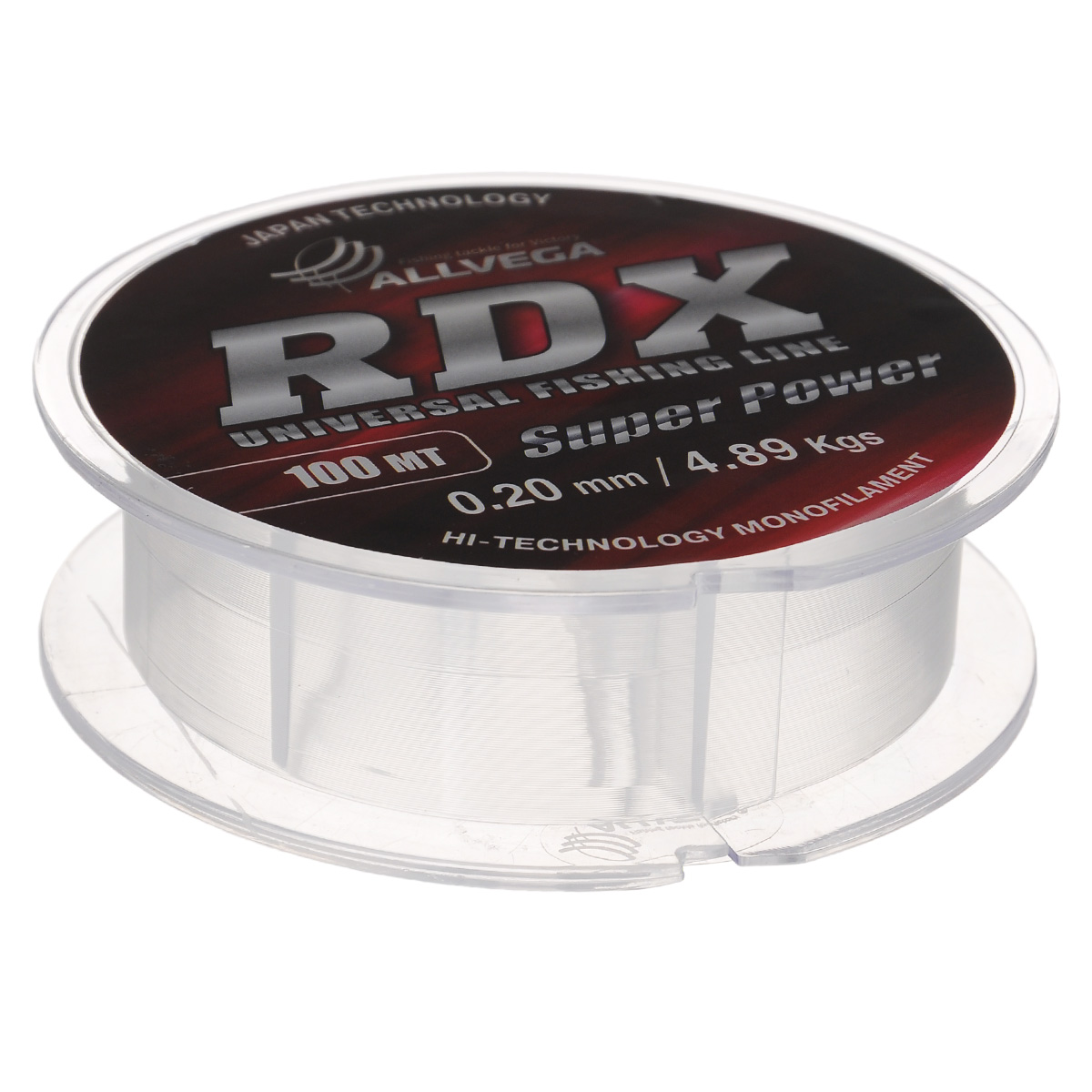 Леска Allvega RDX, цвет: прозрачный, 100 м, 0,2 мм, 4,89 кг39942 Леска Allvega RDX, цвет: прозрачный, 100 м, 0,2 мм, 4,89 кг39942Универсальная леска Allvega RDX с высокими техническими характеристиками. Прозрачный цвет, минимальная механическая память, высокая устойчивость к внешним механическим воздействиям и высокая прочность, позволяют использовать ее практически во всех видах ловли, как летом, так и зимой.