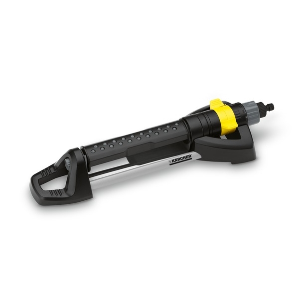 Дождеватель Karcher OS 5.320 S2.645-134.0 Дождеватель Karcher OS 5.320 S2.645-134.0Дождеватель Karcher OS 5.320 S предназначен для орошения прямоугольных садовых грядок, газонов, приусадебных участков. Особенностью является возможность полной плавной регулировки дальности и площади орошаемой поверхности. Наличие брызговика позволяет подходить к приспособлению без опаски намочить одежду. Площадь орошения больше на 100 м2 по сравнению с дождевателем OS 3.220. Орошение осуществляется через калиброванные сопла, расположенные на дождевателе. На входе установлен сетчатый фильтр для предотвращения засорения агрегата. Конструкция выполнена из качественных материалов для сохранения длительного срока службы. Зона орошения: при 2 барах ширина полива 12 м, длина 5-16 м, площадь до 190 м2; при 4 барах ширина полива 16 м, длина 6-20 м, площадь до 320 м2.