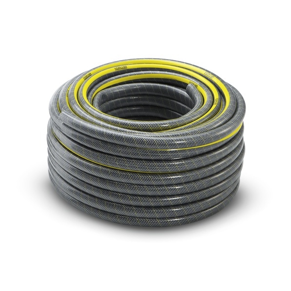 Шланг Karcher PrimoFlex plus, 3/4, 50 м 2.645-149.02.645-149.0 Шланг Karcher PrimoFlex plus, 3/4, 50 м 2.645-149.02.645-149.0Высококачественный трехслойный садовый шланг с особо прочной, усиленной инновационными желтыми нитями KEVLAR армирующей оплеткой. При интенсивном использовании с высокими нагрузками по давлению шланг прослужит не менее 15 лет. Не содержит вредных веществ, фталатов и вторичного сырья. Максимальное давление: 35 бар. Рабочая температура: от -20°С до +65°С.