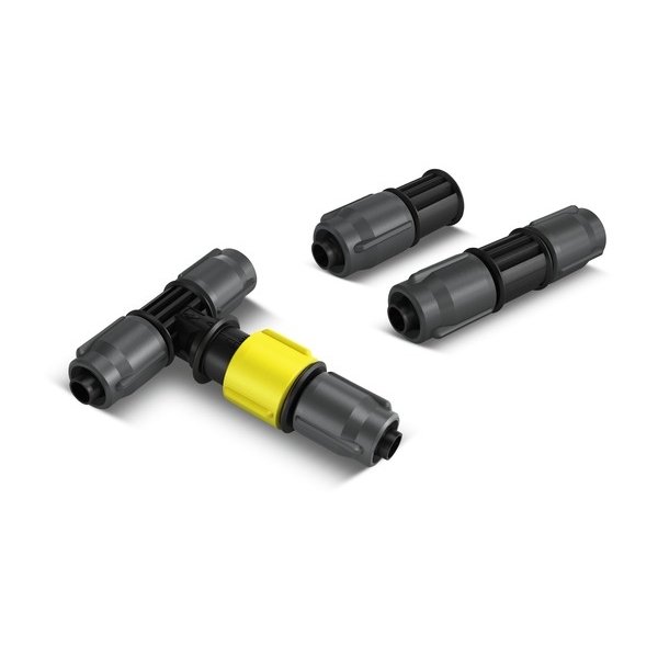 Комплект соединительных элементов Karcher 2.645-240.02.645-240.0 Комплект соединительных элементов Karcher 2.645-240.02.645-240.0Комплект Karcher предназначен для микрокапельного полива. Включает в себя 4 тройника с регулятором расхода воды, 4 соединителя и 5 заглушек. Все элементы набора выполнены из пластика.