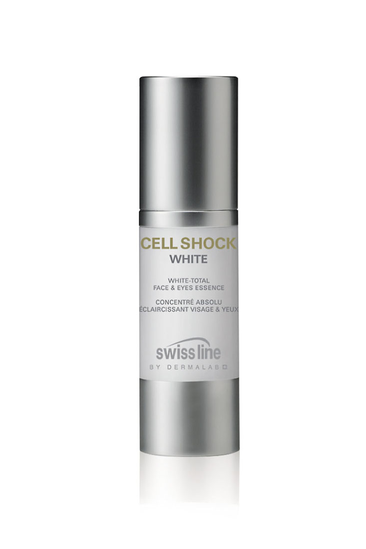 Swiss Line Cell Shock White Эссенция для лица и области вокруг глаз, выравнивающая тон кожи, 30 мл1802 Swiss Line Cell Shock White Эссенция для лица и области вокруг глаз, выравнивающая тон кожи, 30 мл1802Эссенция обеспечивает нежный уход даже самой чувствительной коже, чего прежде не делала ни одна активно отбеливающая формула! Проникает глубоко в кожу и обеспечивает быстрое и эффективное отбеливание и в то же время уменьшает видимые признаки старения. Эмульсия используется для лица и области вокруг глаз. Для всех типов кожи с пигментацией, веснушками. Для осветления темных кругов под глазами. Протестировано офтальмологами и дерматологами