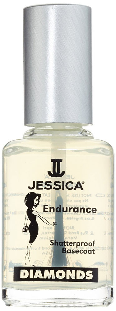 Jessica Базовое покрытие с брилиантовым порошком DIMONDS Endurance 15 млUP 145 Jessica Базовое покрытие с брилиантовым порошком DIMONDS Endurance 15 млUP 145Содержит мелкие частицы бриллиантов, а уникальная защитная формула придает ногтям силу и сохраняет от повреждения.