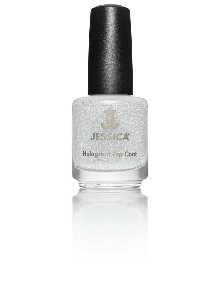 Jessica Голографический закрепитель лака № 601 Hologram Top Coat Silver 14,8 млUPC 601 Jessica Голографический закрепитель лака № 601 Hologram Top Coat Silver 14,8 млUPC 601При использовании закрепителя Вы добьетесь наилучшего результата. Маникюр будет сохранен в течение двух недель. Закрепитель запечатывает лак, как керамическая глазурь и придает голографический блеск.