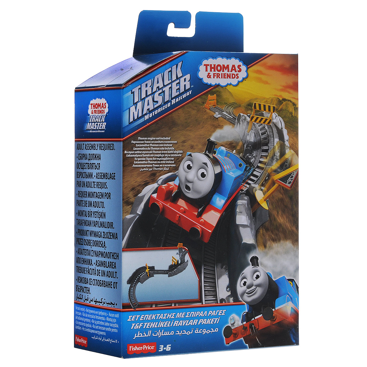 Thomas&Friends Игровой набор Опасный путьBMK81_CDB66 Thomas&Friends Игровой набор Опасный путьBMK81_CDB66Игровой набор Thomas&Friends Опасный путь состоит из 12 пластиковых элементов: 7 элементов железнодорожного полотна, 2 адаптеров, шлагбаума, ограждения и знака падения камней. С помощью этого набора собирается отрезок железной дороги с игровыми элементами. Элементы подходят к другим наборам серии Trackmaster и позволяют собрать свою захватывающую железную дорогу! Паровозики приобретаются отдельно. Рекомендуемый возраст: от 3 до 6 лет.