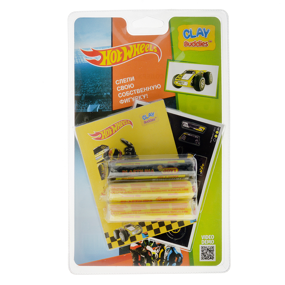 Giromax Набор для лепки Hot Wheels. Машина, цвет: желтый307595_желтая Giromax Набор для лепки Hot Wheels. Машина, цвет: желтый307595_желтаяНабор для лепки Giromax Hot Wheels. Машина позволит вашему ребенку создать поделку в виде желтой гоночной машинки. Набор включает три бруска пластилина (один черного цвета, два других - желтого), картонный лист с красочными элементами для оформления поделки, липучку для наклеивания элементов, а также брошюру с заданиями и инструкцией на русском языке. Работа с пластилином для лепки подарит вашему ребенку положительные эмоции, а также поможет развить мелкую моторику рук, внимательность и усидчивость.