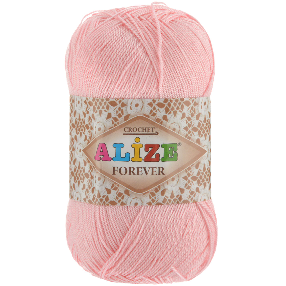 Пряжа для вязания Alize Forever, цвет: светло-розовый (32), 300 м, 50 г, 5 шт367022_32 Пряжа для вязания Alize Forever, цвет: светло-розовый (32), 300 м, 50 г, 5 шт367022_32Alize Forever - это тщательно обработанная акриловая пряжа, которая приобретает вид мерсеризованной нити. Классическая пряжа, прочная, мягкая и шелковистая. Большое разнообразие цветов и оттенков от спокойных до ярких позволять подобрать пряжу для вязания на любой вкус. Предназначена для вязания летних и весенних вещей и прекрасно подойдет как для спиц, так и для крючка. Изделия получаются очень красивыми и нарядными внешне и при этом комфортными в носке. Рекомендованные спицы № 2-3,5, крючок № 0,75-1,5. Состав: 100% акрил.