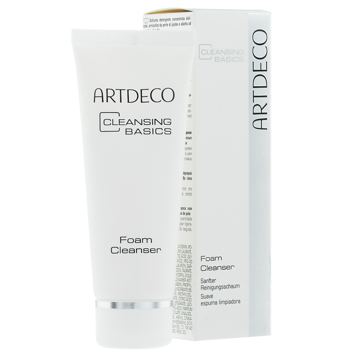 ARTDECO Пенка для умывания Pure Minerals Foam Cleanser, 75 мл6801 ARTDECO Пенка для умывания Pure Minerals Foam Cleanser, 75 мл6801Кремообразная пенка с приятным ароматом тщательно очищает и способствует сохранению влаги в коже. Очищающая пенка Foam Cleanser имеет очень концентрированную формулу, поэтому это нежное средство для умывания расходуется очень экономно. Пенка идеально подходит для путешествий благодаря практичному тюбику. Подходит для всех типов кожи.