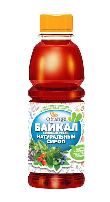 Натуральный сироп O!range Байкал. Таежные травы, 0,5 лSYR-05BAY Натуральный сироп O!range Байкал. Таежные травы, 0,5 лSYR-05BAYНатуральный сироп O!range Байкал. Таежные травы. Все прекрасно помнят и любят популярную в Советском Союзе газировку Байкал. Способствует очищению организма от шлаков и токсинов, активизирует обмен веществ. Этот сироп изготовлен только из натуральных растительных компонентов. Без искусственных красителей, консервантов, аромаотизаторов и стабилизаторов. Без ГМО. Идеально сочетается с газированной водой из сифонов O!range. Из 0,5 литра сиропа получается 4,5 литра газированной воды. Компания O!range разработали натуральные сиропы специально для сифонов O!range. Теперь вы можете готовить полезные и очень вкусные газированные напитки за считанные секунды. Натуральная газировка имеет превосходный вкус и отлично утоляет жажду. Преимущества натурального сиропа O!range Байкал. Таежные травы: - используйте дома, на даче и в офисе, - готовьте любимую газировку и напитки, - экономьте время и деньги, - удивляйте гостей. ...