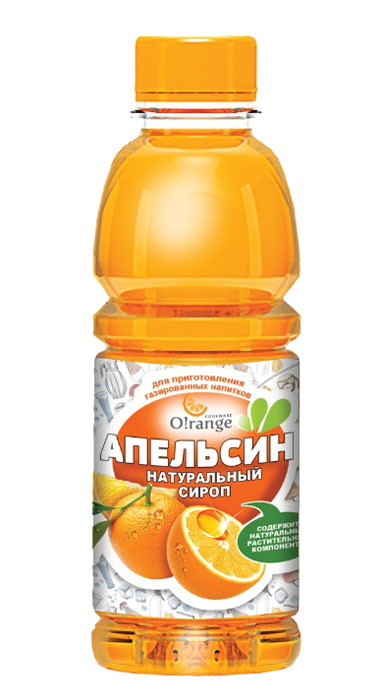 Натуральный сироп O!range Апельсин, 0,5 лSYR-05APE Натуральный сироп O!range Апельсин, 0,5 лSYR-05APEНатуральный сироп O!range Апельсин. Вкус очень натуральной и самой настоящей фанты! Сочный апельсин в сочетании с витамином С бодрит и отлично утоляет жажду, улучшает настроение, придает энергию. Этот сироп изготовлен только из натуральных растительных компонентов. Без искусственных красителей, консервантов, ароматизаторов и стабилизаторов. Без ГМО. Идеально сочетается с газированной водой из сифонов для газирования воды O!range. Из 0,5 литра сиропа получается 4,5 литра газированной воды. Компания O!range разработали натуральные сиропы специально для сифонов O!range. Теперь вы можете готовить полезные и очень вкусные газированные напитки за считанные секунды. Натуральная газировка имеет превосходный вкус и отлично утоляет жажду. Преимущества натурального сиропа O!range Апельсин: - используйте дома, на даче и в офисе, - готовьте любимую газировку и напитки, - экономьте время и деньги, - удивляйте гостей. ...