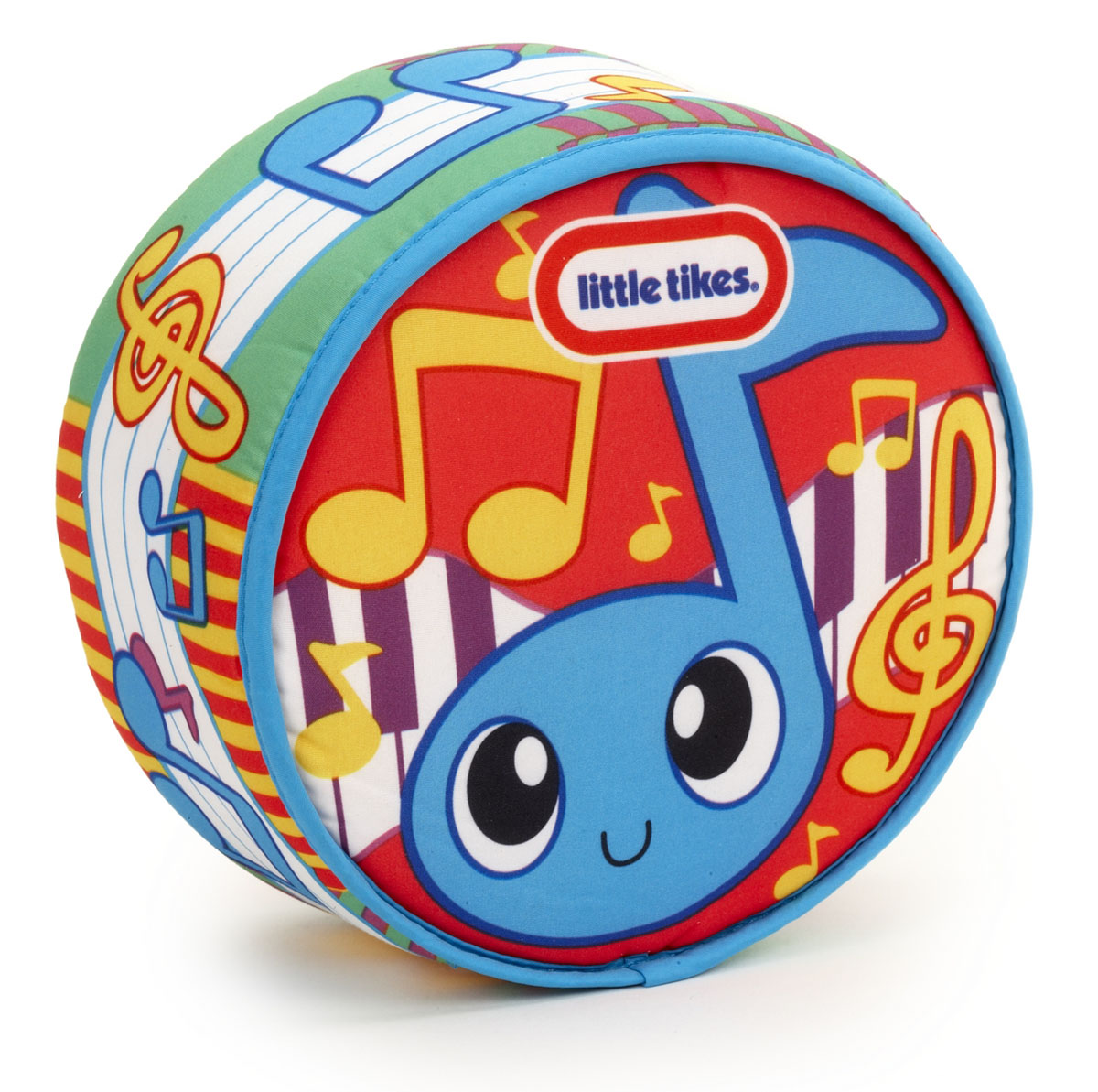 Развивающая игрушка Little Tikes Drum-a-Ditty635977 Развивающая игрушка Little Tikes Drum-a-Ditty635977Развивающая игрушка Little Tikes Drum-a-Ditty поможет вашему крохе сделать первые удачные шаги в мире музыки. Мягконабивной барабан оформлен яркими рисунками. При постукивании по игрушке будут воспроизводится звуки различных мелодий. Таким образом, малыш сможет сам сыграть мелодию. Барабан Little Tikes способствует развитию звуковосприятия, чувства ритма и координации движений. Рекомендуется докупить 2 батарейки напряжением 1,5V типа ААА (товар комплектуется демонстрационными).