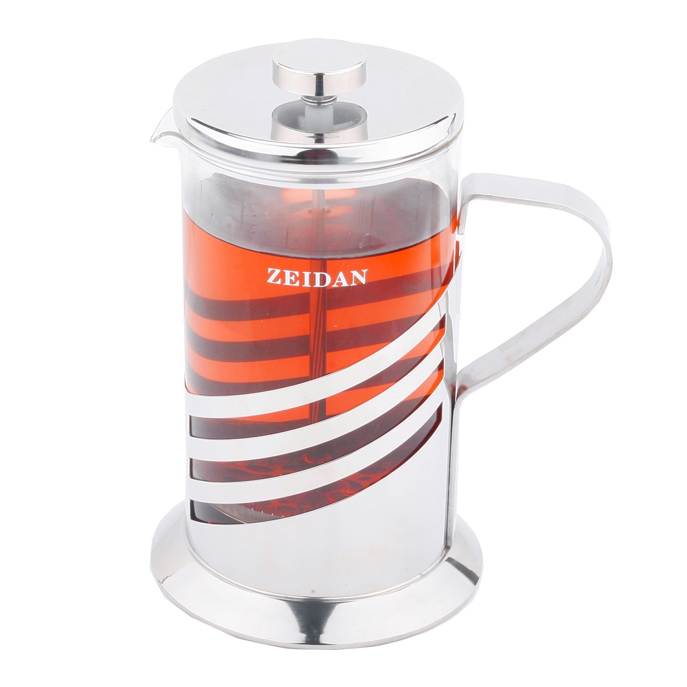 ZEIDAN Z-4065 Френч-пресс 600 млZ-4065 ZEIDAN Z-4065 Френч-пресс 600 млZ-4065Френч-пресс 600 мл, корпус - нержавеющая сталь, термостойкое стекло, мерная ложка в комплекте Материал: термостойкое стекло, нержавеющая сталь
