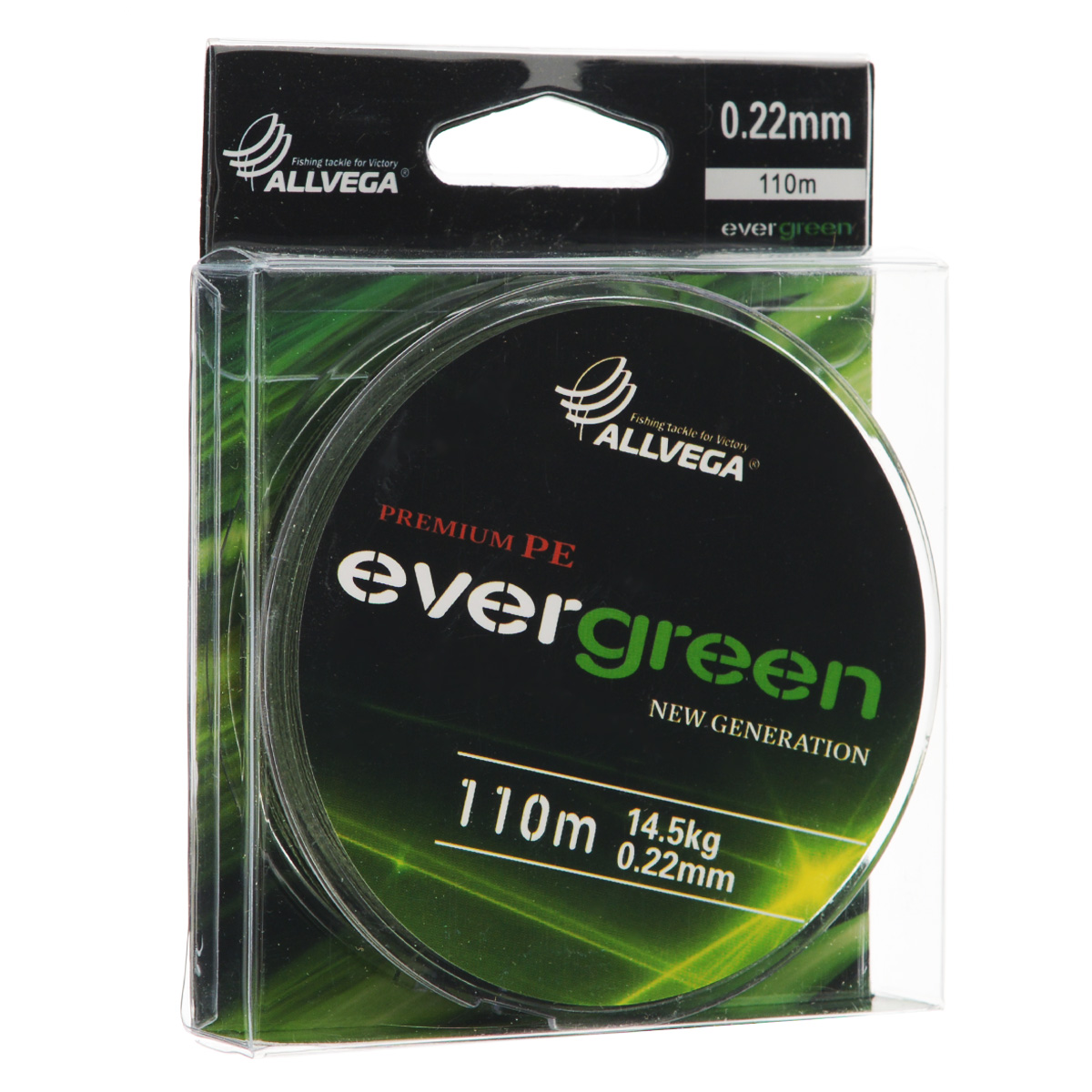 Леска плетеная Allvega Evergreen, цвет: темно-зеленый, 110 м, 0,22 мм, 14,5 кг46924 Леска плетеная Allvega Evergreen, цвет: темно-зеленый, 110 м, 0,22 мм, 14,5 кг46924Плетеная леска Allvega Evergreen очень прочная и способна выдержать сильные нагрузки. Благодаря высококачественному сырью леска Allvega Allvega Evergreen максимально устойчива к любым погодным условиям и особенностям каждого водоема. При традиционных методах производства плетеные шнуры со временем теряют свой цвет (покрытие), а вместе с ним и часть своих полезных физических свойств. Революционно новый подход в технологии изготовления лесок Allvega Evergreen позволяет забыть о проблеме потери цвета в процессе использования шнура. Он всегда будет зеленым - он просто не может быть другим!