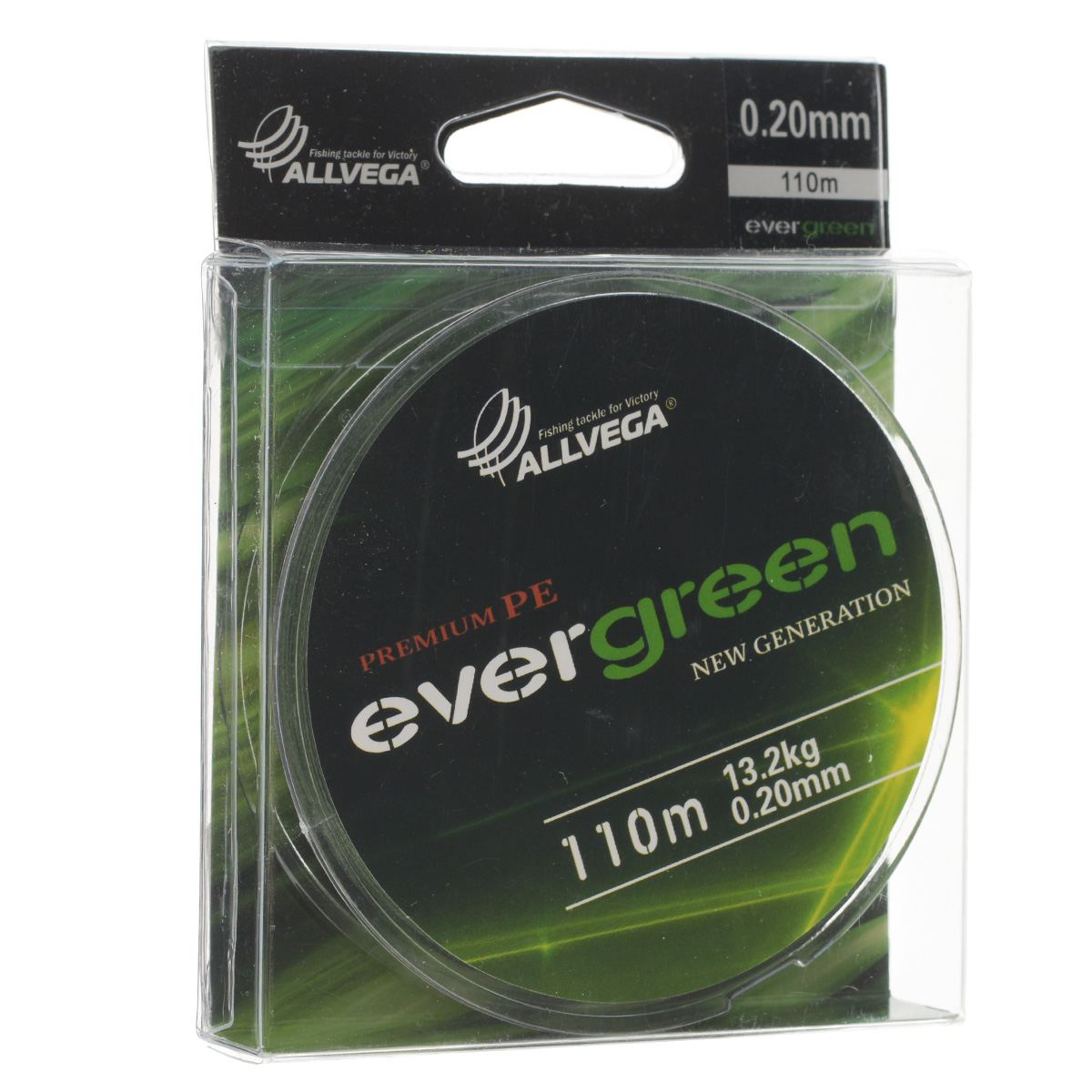 Леска плетеная Allvega Evergreen, цвет: темно-зеленый, 110 м, 0,20 мм, 13,2 кг46923 Леска плетеная Allvega Evergreen, цвет: темно-зеленый, 110 м, 0,20 мм, 13,2 кг46923Плетеная леска Allvega Evergreen очень прочная и способна выдержать сильные нагрузки. Благодаря высококачественному сырью леска Allvega Allvega Evergreen максимально устойчива к любым погодным условиям и особенностям каждого водоема. При традиционных методах производства плетеные шнуры со временем теряют свой цвет (покрытие), а вместе с ним и часть своих полезных физических свойств. Революционно новый подход в технологии изготовления лесок Allvega Evergreen позволяет забыть о проблеме потери цвета в процессе использования шнура. Он всегда будет зеленым - он просто не может быть другим!