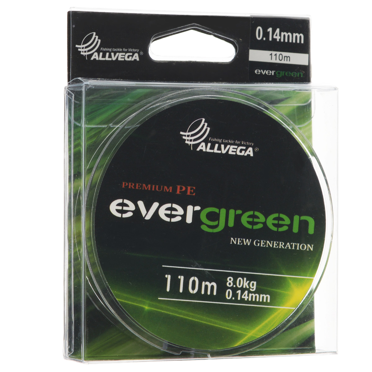 Леска плетеная Allvega Evergreen, цвет: темно-зеленый, 110 м, 0,14 мм, 8 кг46927 Леска плетеная Allvega Evergreen, цвет: темно-зеленый, 110 м, 0,14 мм, 8 кг46927Плетеная леска Allvega Evergreen очень прочная и способна выдержать сильные нагрузки. Благодаря высококачественному сырью леска Allvega Allvega Evergreen максимально устойчива к любым погодным условиям и особенностям каждого водоема. При традиционных методах производства плетеные шнуры со временем теряют свой цвет (покрытие), а вместе с ним и часть своих полезных физических свойств. Революционно новый подход в технологии изготовления лесок Allvega Evergreen позволяет забыть о проблеме потери цвета в процессе использования шнура. Он всегда будет зеленым - он просто не может быть другим!