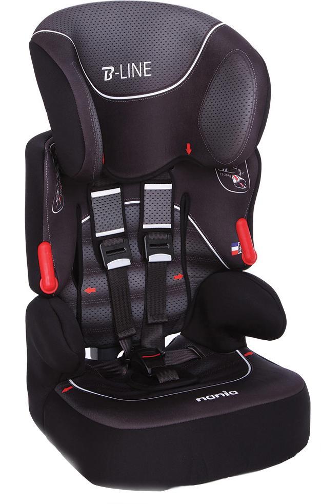 Автокресло Nania Beline SP FST гр. 1-2-3 Graphic black293076 Автокресло Nania Beline SP FST гр. 1-2-3 Graphic black293076Автокресло Nania Beline SP - стильное, комфортное, предназначено для детишек весом от 9 до 36 килограмм, группы 1 - 2 - 3. Оно обеспечит юному пассажиру максимальную безопасность. У кресла имеется боковая защита, прочный литой каркас, глубокие боковинки, повышающие защиту при столкновении, пятиточечные ремни безопасности (регулируемые) с наплечниками. Комфортный регулируемый подголовник в шести позициях, подлокотники, съемное покрытие, которое при необходимости стирается в щадящем режиме. Nania Beline может использоваться со спинкой или без спинки (бустер). В таком креслице ваш ребенок будет чувствовать себя уютно и безопасно.