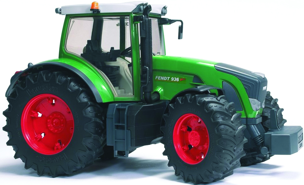 Bruder Трактор Fendt 936 Vario03-040 Bruder Трактор Fendt 936 Vario03-040Трактор Bruder Fendt 936 Vario станет одной из любимых игрушек вашего ребенка! Модель выполнена из качественного и безопасного пластика в масштабе 1:16 к реальной технике. Кабина трактора застеклена, имеет открывающиеся прозрачные дверцы. Передняя ось закреплена с использованием амортизатора. Руль оснащен приводом для поворота колес. Открыв капот, можно произвести замену масла, ремонт двигателя, выполнить иные операции. Модель изготовлена из качественных, нетоксичных материалов, которые не вызывают аллергические реакции. Игра с такой техникой развивает у ребенка логическое мышление и воображение, мелкую моторику, зрительное восприятие и память.