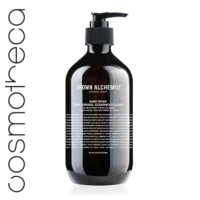 Grown Alchemist Жидкое мыло для рук Апельсин, кедр и шалфей, 500 млGRA0001 Grown Alchemist Жидкое мыло для рук Апельсин, кедр и шалфей, 500 млGRA0001Великолепно пенится, мягко и эффективно очищая кожу. Стимулирует циркуляцию. Повышает выработку липидов кожей. Успокаивает и смягчает кожу.