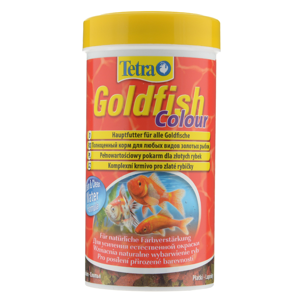 Корм Tetra Goldfish Colour для любых видов золотых рыбок, в виде хлопьев, 250 мл183780 Корм Tetra Goldfish Colour для любых видов золотых рыбок, в виде хлопьев, 250 мл183780Корм Tetra Goldfish Colour - высококачественный сбалансированный питательный корм для любых видов золотых рыбок. Особенности Tetra Goldfish Colour: обогащен каротиноидами для усиления естественной окраски, с формулой Clean & Clear Water для чистой и прозрачной воды и запатентованной формулой BioActive - для продолжительной и здоровой жизни ваших питомцев. Рекомендации по кормлению: кормить несколько раз в день маленькими порциями. Характеристики: Состав: рыба и побочные рыбные продукты, зерновые культуры, дрожжи, экстракты растительного белка, моллюски и раки, масла и жиры, водоросли, сахар. Пищевая ценность: сырой белок - 43%, сырые масла и жиры - 11%, сырая клетчатка - 2%, влага - 6%. Добавки: витамины, провитамины и химические вещества с аналогичным воздействием: витамин А 29360 МЕ/кг, витамин Д3 1830 МЕ/кг. Комбинации элементов: Е5 Марганец 29 мг/кг, Е6 Цинк 17 мг/кг,...