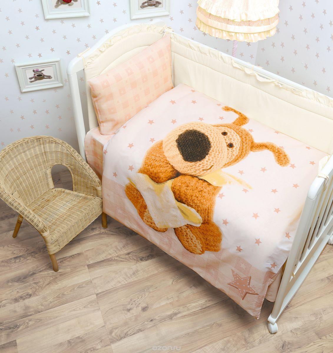 Постельное белье Boofle Baby (детский КПБ, бязь, наволочки 40х60)521810 Постельное белье Boofle Baby (детский КПБ, бязь, наволочки 40х60)521810простыня 100*145, подод.110*145, нав-ка 40*60 Бязь 100% хлопок