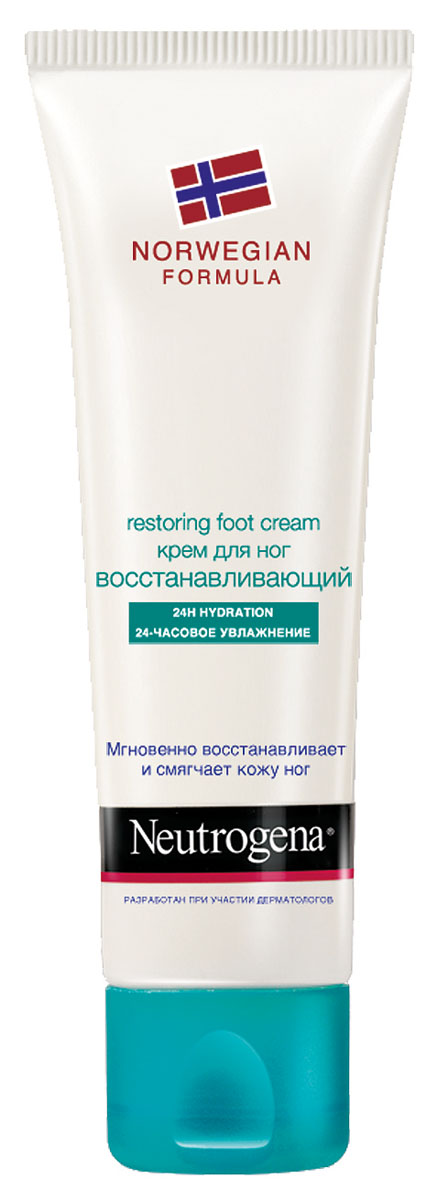 Крем для ног Neutrogena, восстанавливающий, 100 мл34134/35785 Крем для ног Neutrogena, восстанавливающий, 100 мл34134/35785Восстанавливающий крем для ног Neutrogena моментально восстанавливает и обеспечивает длительное увлажнение сухой кожи ног. На пересушенной коже ног могут образовываться трещины. Это вызывает болезненные ощущения и дискомфорт. Благодаря уникальной норвежской формуле с высоким содержанием глицерина, бисаболола и витаминов, крем обеспечивает 24-часовое увлажнение кожи ног и предотвращает образование мозолей. Крем эффективно восстанавливает, смягчает и обеспечивает гладкость даже очень сухой кожи ног. Не оставляет жирной, липкой пленки.