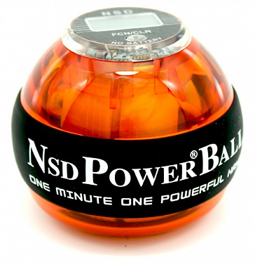 Тренажер кистевой NSD Power "Powerball 250 Hz Pro", цвет: оранжевый