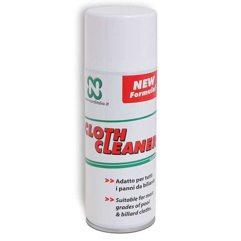 Средство для чистки сукна Norditalia Nir Cloth Cleaner, 400 мл03996 Средство для чистки сукна Norditalia Nir Cloth Cleaner, 400 мл03996Средство для чистки сукна Nir Cloth Cleaner изготовлено известным итальянским производителем бильярдных киев и аксессуаров. Объем средства в металлическом флаконе-спрее составляет 400 мл. Перед использованием очистить сукно от крошек мела. Равномерно распылить жидкость на сукно. Тщательно и аккуратно протереть сукно чистым полотенцем или отрезом сукна. Перед игрой очищенное сукно должно высохнуть.