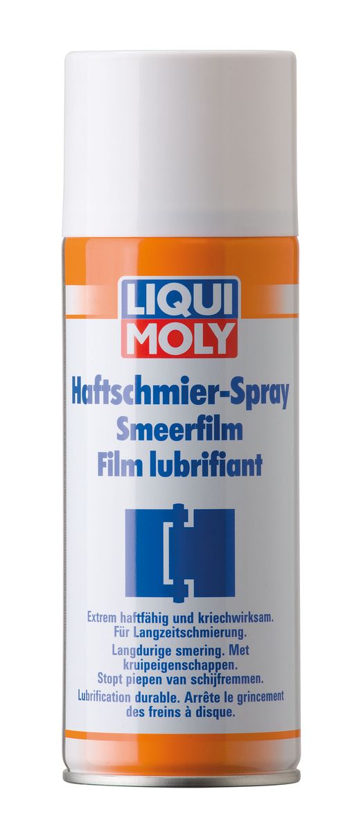 Адгезийная смазка-спрей Liqui Moly, 50 мл7607 Адгезийная смазка-спрей Liqui Moly, 50 мл7607Адгезийная смазка-спрей Liqui Moly предназначена для профилактической и регулярной смазки автомобильных деталей, таких как шарниры, карданы, штанги, сочления, рычаги, отклоняющие консоли, предохранительные скобы, дверная ленточная скоба, рулевая тяга и т.д. Смазка высококачественная, термически стабильная, обладает экстремально выраженной цепкостью и устойчивостью к разбрызгиванию на подвижных поверхностях. После испарения растворителя на поверхностях остается экстремально устойчивый, эластичный слой смазки. Наносится в необходимом количестве на предварительно очищенные поверхности. Необходимо учитывать соответствующие предписания производителей автомобилей. Состав: бензол, С9-13-алкилпроизводные, дистилляционный остаток, сульфонаты, соли кальция, лигроин (легкий гидрированный), масло на основе сложных эфиров, пакет присадок, усилитель адгезии, пропелент: пропан, бутан. Товар сертифицирован.