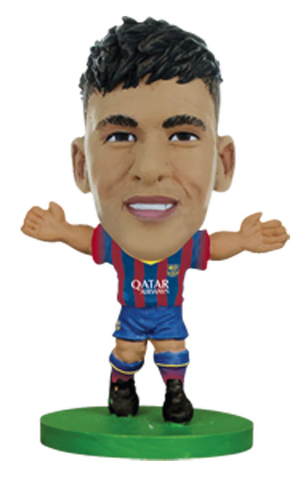 Soccerstarz Фигурка футболиста FC Barcelona Neymar Jr400957 Soccerstarz Фигурка футболиста FC Barcelona Neymar Jr400957Фигурка в виде Неймара, игрока испанского футбольного клуба Barcelona, выполнена из безопасного пластика. Роспись ручной работы точно отражает детали формы клуба данного сезона, номер и фамилию футболиста. Фигурка футболиста Неймара придется по душе поклоннику футбольного клуба Барселона и станет идеальным подарком для коллекционеров - поклонников футбола.