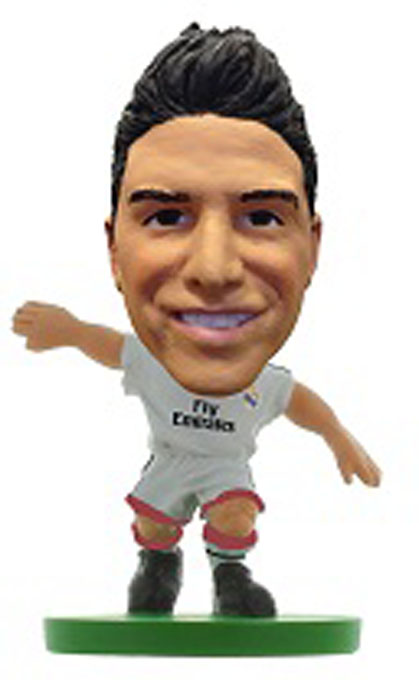 Soccerstarz Фигурка футболиста FC Real Madrid James401114 Soccerstarz Фигурка футболиста FC Real Madrid James401114Фигурка в виде Хамеса Родригеса, игрока испанского футбольного клуба Real Madrid, выполнена из безопасного пластика. Роспись ручной работы точно отражает детали формы клуба данного сезона, номер и фамилию футболиста. Фигурка футболиста Хамеса Родригеса придется по душе поклоннику футбольного клуба Реал Мадрид и станет идеальным подарком для коллекционеров - поклонников футбола.
