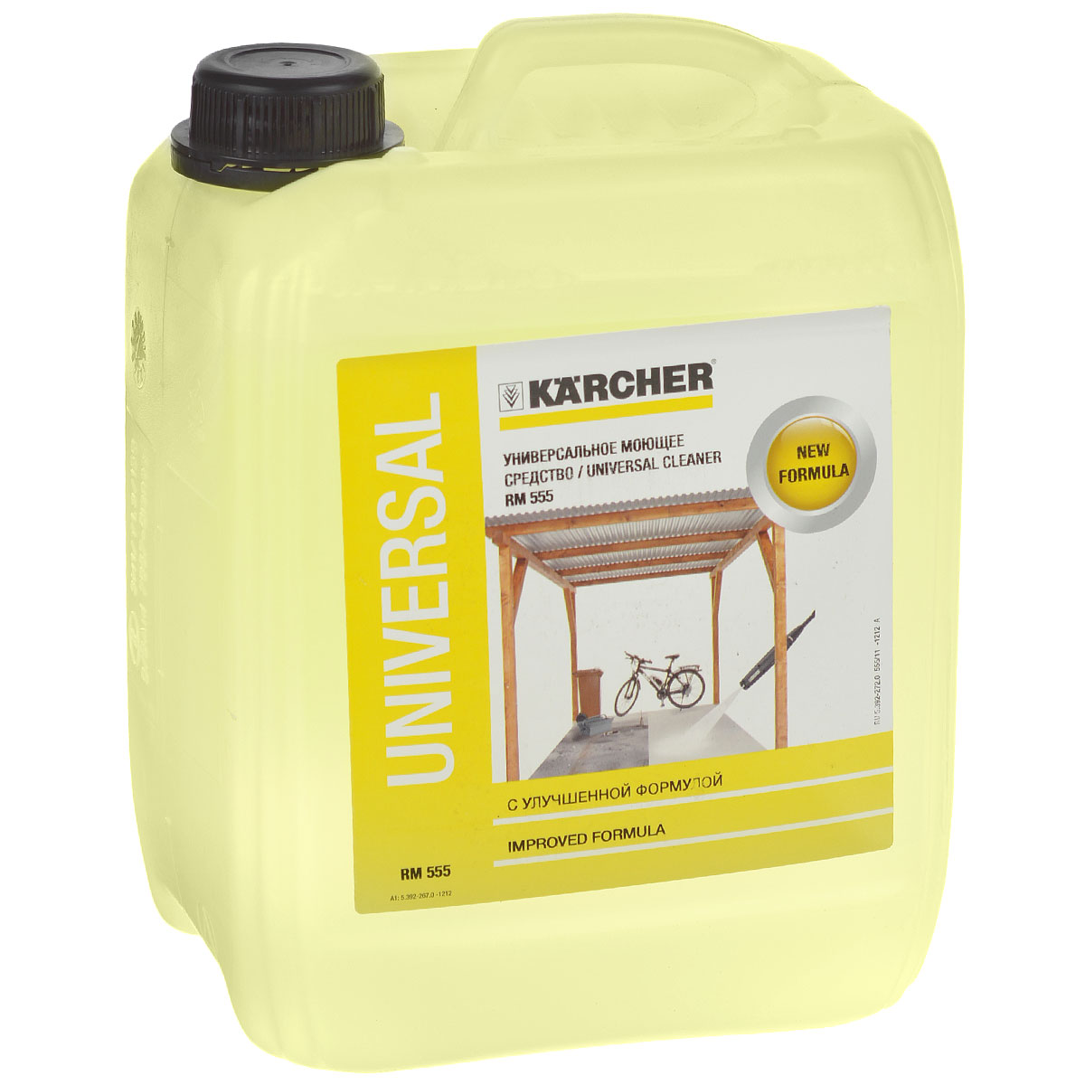 Средство моющее универсальное Karcher RM 555 Profi, 5 л 6.295-357.06.295-357.0 Средство моющее универсальное Karcher RM 555 Profi, 5 л 6.295-357.06.295-357.0Эффективное универсальное моющее средство Karcher RM 555 Profi с улучшенной формулой предназначено для проведения обработки с использованием всех высоконапорных моющих аппаратов фирмы Karcher. Без труда удаляет следы масла, жиров и минеральные загрязнения со всех водостойких поверхностей, например, каменных и деревянных террас, пластиковой мебели, лакированных поверхностей автомобилей и т.д. Применяется повсеместно в домашнем хозяйстве, садах и автомобилях. Karcher RM 555 Profi легко подвергается биологическому разложению, pH-нейтральное, не содержит фосфатов и опасных компонентов. Состав: <5% анионные тензиды, неионные тензиды, ароматизаторы, консервант, метилхлоризотиазолинон, красители.