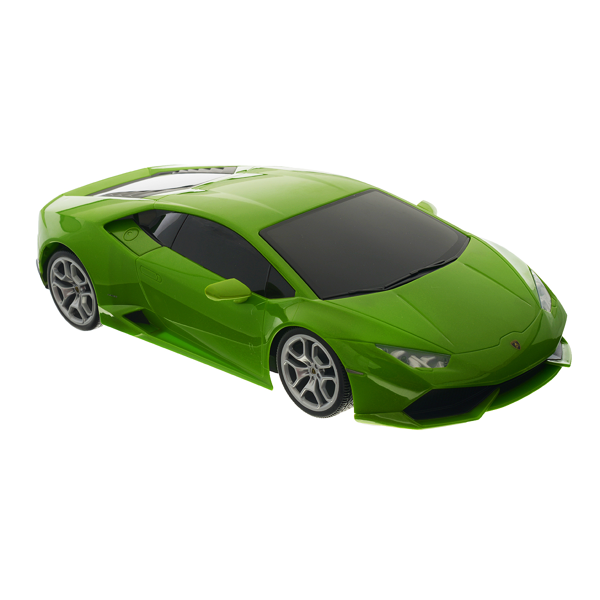 Maisto Радиоуправляемая модель Lamborghini Huracan LP 610-4 цвет салатовый81246 Maisto Радиоуправляемая модель Lamborghini Huracan LP 610-4 цвет салатовый81246Радиоуправляемая модель Maisto Lamborghini Huracan LP 610-4 обязательно привлечет внимание взрослого и ребенка, и несомненно понравится любому, кто увлекается автомобилями. Эта машина - точная копия автомобиля Lamborghini Huracan LP 610-4 в масштабе 1:14. Машинка изготовлена из высококачественного пластика, шины выполнены из мягкой резины. Машинка может перемещаться вперед, дает задний ход, поворачивает влево и вправо, останавливается. При движении у машинки загораются фары. Ваш ребенок часами будет играть с моделью, придумывая различные истории и устраивая соревнования. Порадуйте его таким замечательным подарком! Для работы машинки требуются 6 батарей типа АА напряжением 1,5V (батарейки входят в комплект). Для работы пульта управления требуются 2 батареи напряжением 1,5V типа ААА (батарейки входят в комплект). Радиус действия пульта - 10 м.