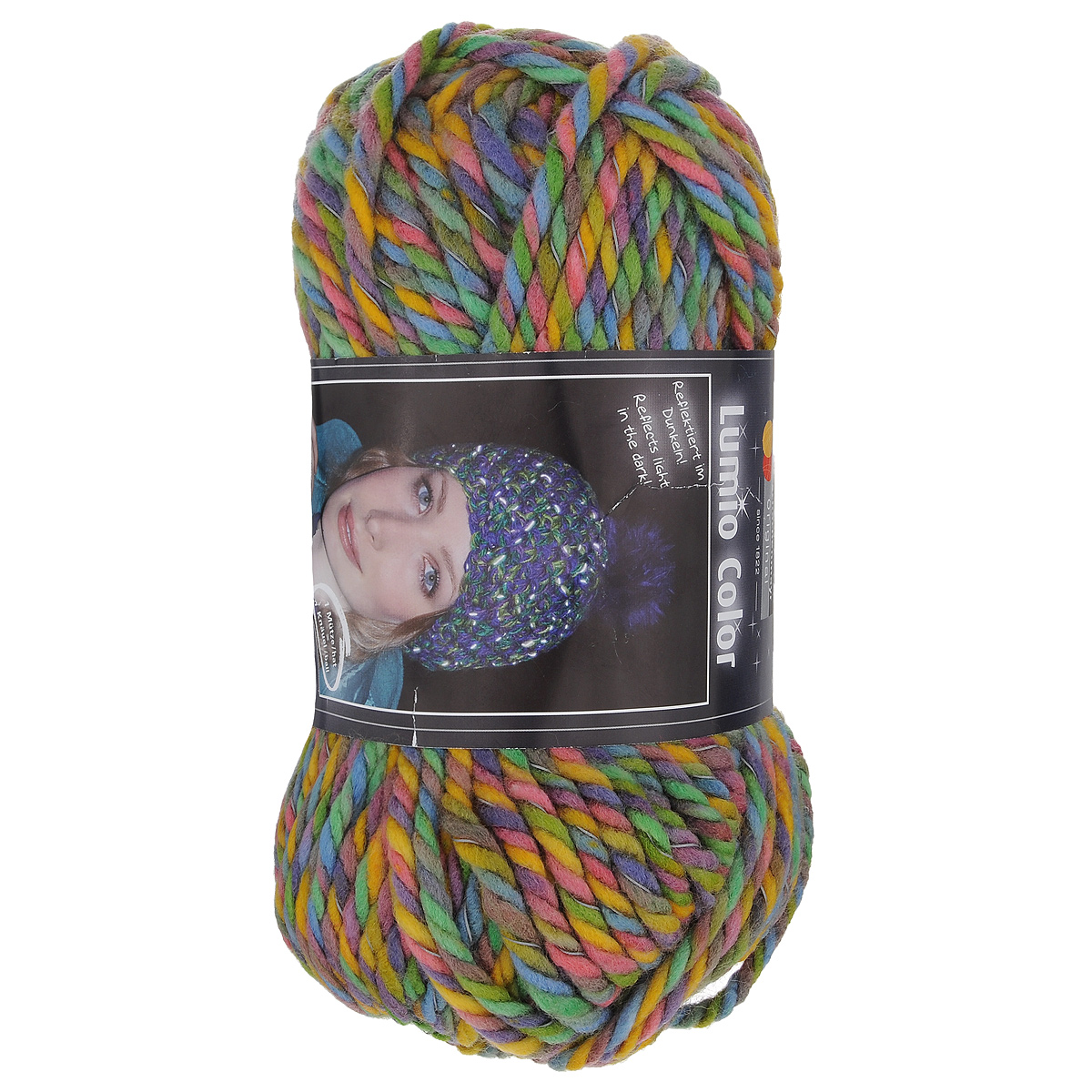 Пряжа для вязания Schachenmayr Original Lumio Color, цвет: голубой, розовый, желтый (00087), 75 м, 150 г. 9807774-000879807774-00087 Пряжа для вязания Schachenmayr Original Lumio Color, цвет: голубой, розовый, желтый (00087), 75 м, 150 г. 9807774-000879807774-00087Пряжа для вязания Schachenmayr Original Lumio Color изготовлена из 93% акрила и содержит 7% других волокон. Это пряжа с эффектом отражения, которая имеет нить со светоотражающим элементом. При попадании на пряжу направленного света, изделие из нее начинает светиться, отражая свет, что очень актуально зимой и в темное время суток. Данная особенность нити очень актуальна для детской одежды. С такой пряжей для ручного вязания вы сможете связать своими руками необычные и красивые вещи. Рекомендованы спицы и крючок №10. Комплектация: 1 моток. Толщина нити: 5 мм. Состав: 93% акрил, 7% другие волокна. Вес мотка: 150 г.