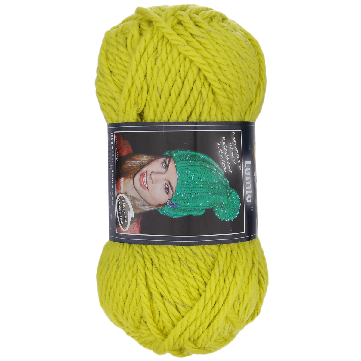 Пряжа для вязания Schachenmayr Original Lumio, цвет: желто-зеленый (00022), 75 м, 150 г. 9807740-000229807740-00022 Пряжа для вязания Schachenmayr Original Lumio, цвет: желто-зеленый (00022), 75 м, 150 г. 9807740-000229807740-00022Пряжа для вязания Schachenmayr Original Lumio изготовлена из 93% акрила и содержит 7% других волокон. Это пряжа с эффектом отражения, которая имеет нить со светоотражающим элементом. При попадании на пряжу направленного света, изделие из нее начинает светиться, отражая свет, что очень актуально зимой в темное время суток. Данная особенность нити очень актуальна для детской одежды. С такой пряжей для ручного вязания вы сможете связать своими руками необычные и красивые вещи. Рекомендованы спицы и крючок №10. Комплектация: 1 моток. Толщина нити: 5 мм. Состав: 93% акрил, 7% другие волокна. Вес мотка: 150 г.
