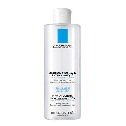 La Roche-Posay Раствор мицеллярный физиологический для снятия макияжа с лица и глаз для всех типов кожи Physiological Cleansers 400 мM0000203 La Roche-Posay Раствор мицеллярный физиологический для снятия макияжа с лица и глаз для всех типов кожи Physiological Cleansers 400 мM0000203Новая формула мицеллярной воды, разработанная Дерматологической лабораторией La Roche-Posay, позволила соединить силу мицелл и глицерина для достижения ультра эффективности и оптимальной переносимости. Новая мицеллярная вода равномерно распределяется по поверхности кожи, не вызывает трения и повреждения защитного барьера кожи. Благодаря новой формуле средства происходит прочный захват и удержание всех частиц макияжа и микро-загрязнений. Содержит термальную воду La Roche-Posay. Мицеллярная вода предназначена для чувствительной кожи лица и глаз. Формула обеспечивает моментальное очищение и удаление макияжа, одновременно успокаивая кожу. Рекомендации по использованию: Нанести на ватный диск и очистить лицо и шею. Не требует смывания водой. Только для наружного применения. Не содержит парабенов, мыла, красителей и спирта.
