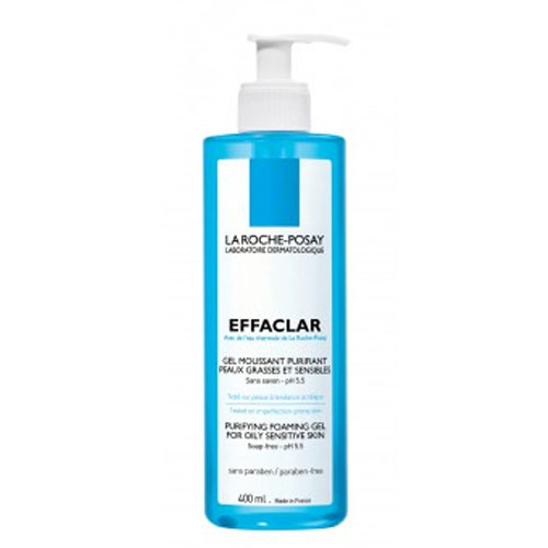 La Roche-Posay Очищающий гель для умывания Effaclar 400 млM0715101 La Roche-Posay Очищающий гель для умывания Effaclar 400 млM0715101Пенящийся гель бережно очищает кожу от загрязнений и макияжа, очищает поры, удаляет избыток кожного сала, а также обладает антибактериальным действием благодаря содержанию Гликасила и Пидолата Цинка. Очищающий пенящийся гель EFFACLAR GEL создан на основе термальной воды La Roche-Posay. Предназначен для использования для жирной, чувствительной кожи. Переносимость средства доказана на коже, склонной к появлению угревых высыпаний*. Рекомендации по использованию: гель вспенить в ладонях с помощью небольшого количества воды и нанести на кожу массирующими движениями, избегая контура глаз. Тщательно смыть водой, затем нанести тонизирующее средство и основной уход.