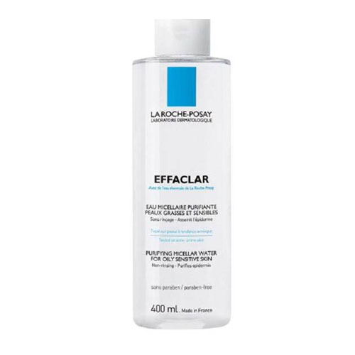 La Roche-Posay Мицеллярный очищающий раствор для снятия макияжа Effaclar 400 млM2862402 La Roche-Posay Мицеллярный очищающий раствор для снятия макияжа Effaclar 400 млM2862402Мицеллярный водный раствор мягко очищает, выравнивает кожу. Борется с образованием комедонов. Оказывает антибактериальное действие. Термальная вода La Roche-Posay (92%) устраняет раздражение, увлажняет кожу. Используется для очищения кожи лица и шеи без воды.