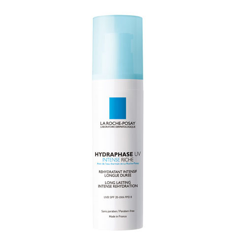 La Roche-Posay Увлажняющий флюид для лица Hydraphase UV Интенс Риш 50 млM2937800 La Roche-Posay Увлажняющий флюид для лица Hydraphase UV Интенс Риш 50 млM2937800Мгновенное увлажнение плюс длительное интенсивное увлажнение* * Клинический тест выполнен с участием 24 женщин от 18 до 60 лет. Оценка с помощью корнеометра. Формула содержит Фрагментированную Гиалуроновую Кислоту, которая оказывает двойное действие: - Интенсивное увлажнение и насыщение кожи влагой. - Усиление клеточного сцепления для длительного удержания влаги в коже. Система солнечных фильтров защищает кожу от ежедневного повреждающего воздействия UVA и UVB-лучей. Клеточные соединения сохранены и защищены. Обеспечено длительное увлажнение кожи.