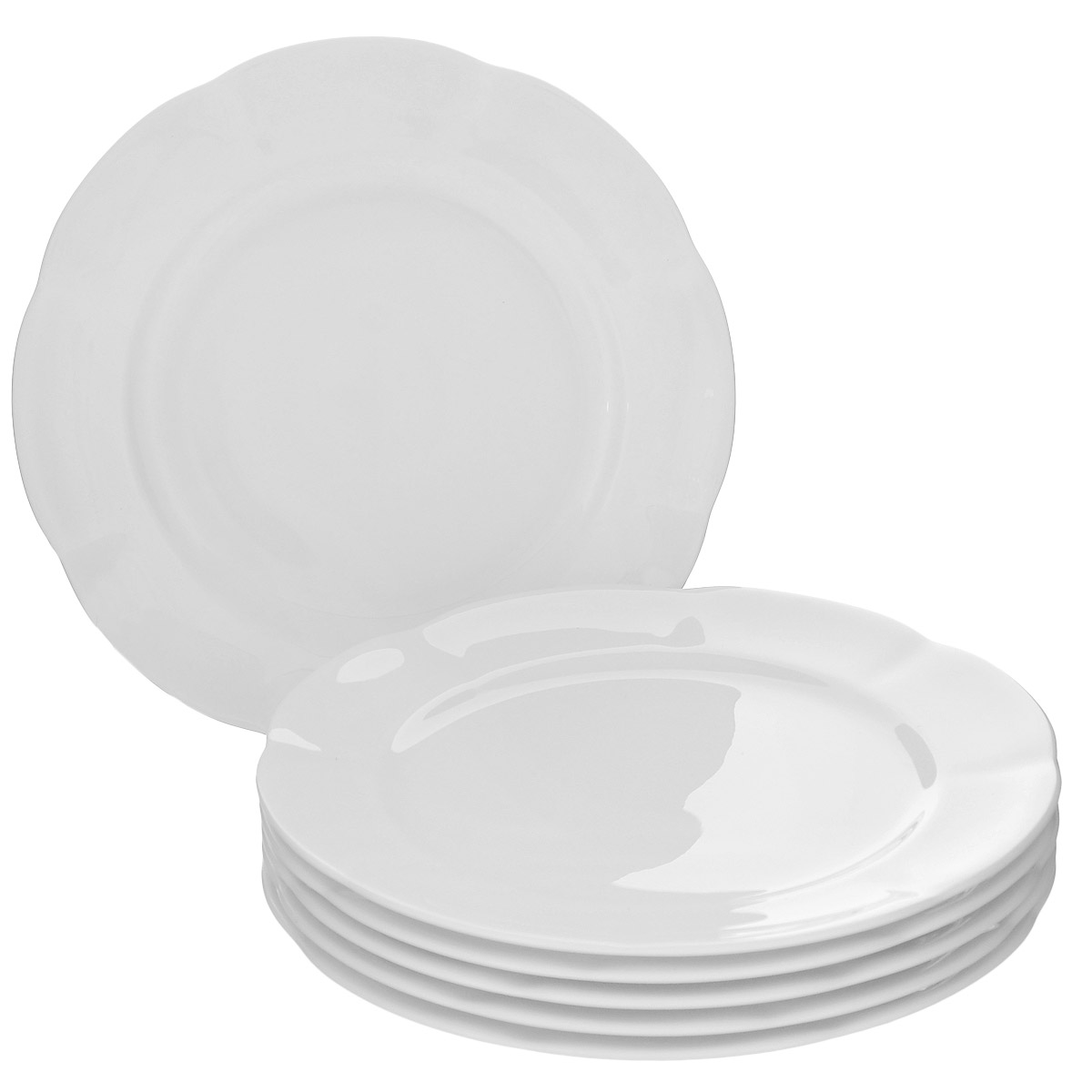 Набор десертных тарелок Royal Bone China White, диаметр 16 см, 6 шт89ww/0305 Набор десертных тарелок Royal Bone China White, диаметр 16 см, 6 шт89ww/0305Набор Royal Bone China White состоит из 6 десертных тарелок, выполненных из особого фарфора с 45% содержанием костяной муки. Основным достоинством изделий из костяного фарфора является прозрачность и абсолютно гладкая глазуровка. В итоге получаются изделия, сочетающие изысканный вид с прочностью и долговечностью. Изделия Royal Bone China по праву считаются элитными. Данная торговая марка хорошо известна в Европе и Азии, а теперь и жители нашей страны смогут приобрести потрясающие сервизы. Royal Porcelain Public Company Ltd (Таиланд) - ультрасовременное предприятие, оснащенное немецким оборудованием, ежегодно выпускает более 33 миллионов изделий, которые поставляются более чем в 50 стран. Среди клиентов компании - сети отелей Marriott, Hyatt, Sheraton, Hilton. Компания предлагает разнообразный ассортимент с постоянным обновлением коллекций. Диаметр: 16 см.