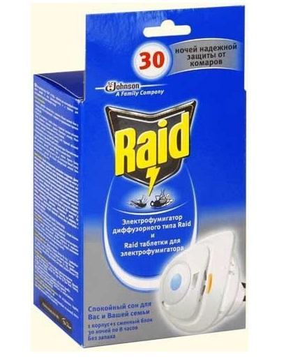Диффузор против комаров Raid + сменный блок, 30 ночей - Raid639956 Диффузор против комаров Raid + сменный блок, 30 ночей - Raid639956Диффузор Raid используется для уничтожения комаров и других летающих кровососущих насекомых в помещениях до 20 м2. Более эффективное распространение активного вещества в воздухе благодаря усовершенствованной конструкции. Наличие инновационного
