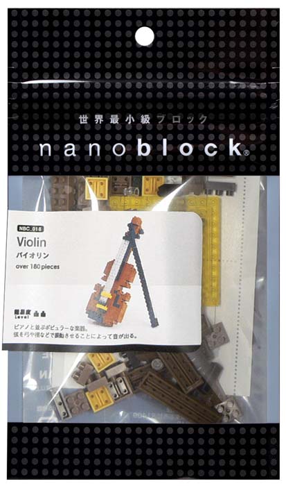 NanoBlock Мини-конструктор СкрипкаNBC_018 NanoBlock Мини-конструктор СкрипкаNBC_018Мини-конструктор Скрипка - увлекательнейший способ времяпрепровождения и уникальная возможность собрать целую коллекцию музыкальных нано-инструментов. Набор включает подставку, более 180 пластиковых элементов (в том числе запасные) и цветную графическую инструкцию-схему сборки. Из деталей конструктора собирается очень реалистичная мини-модель скрипки. Конструктор nanoBlock - самый маленький в мире конструктор, крайне необычный, как все японское. Высокоточные трехмерные модели из деталей подобных Лего, но предельно уменьшенных в размерах, стали хитом в Японии и буквально произвели фурор в Америке, Европе, Азии и Австралии. Самая маленькая деталь конструктора - 4 мм х 4 мм, а классический прямоугольный элемент 2-на-4 точки имеет размер 8 мм х 16 мм и 5 мм высотой. Запатентованный дизайн деталей и высочайшее качество пластика обеспечивают надежное соединение даже при таких небольших размерах. Нано-размер деталей позволяет добиться невероятной реалистичности у...